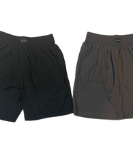 vDiva Cotton Cotton Shorts for Women - (Black & Grey Solid Combo)