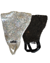 vDiva Shiny Luxury Masks For Women - Black & White Combo