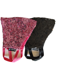 vDiva Shiny Luxury Masks For Women - Black & Pink Combo